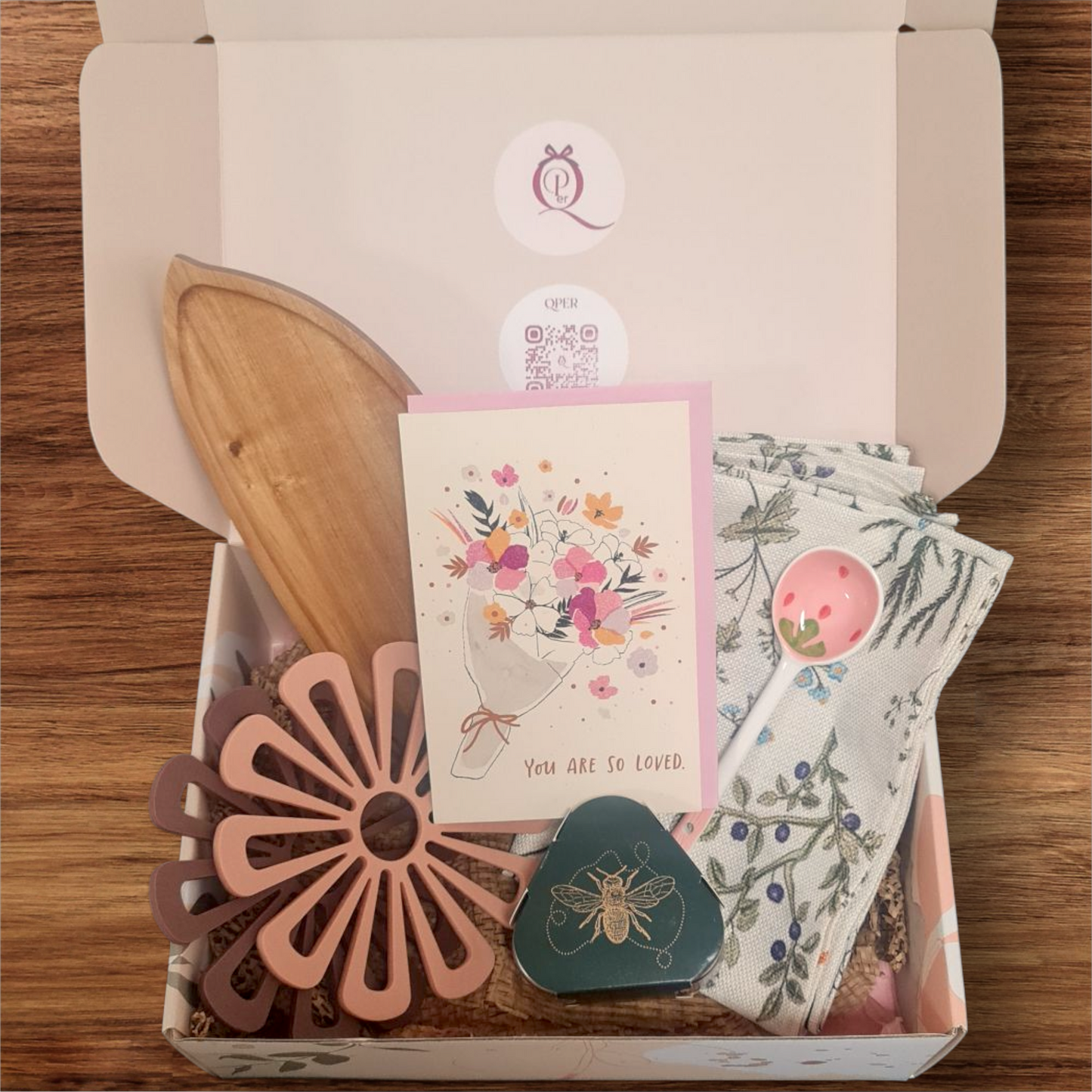 Gift hamper for mum who loves flowers honey home decorations