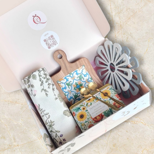 Tea and table decor gift set for tea lover 